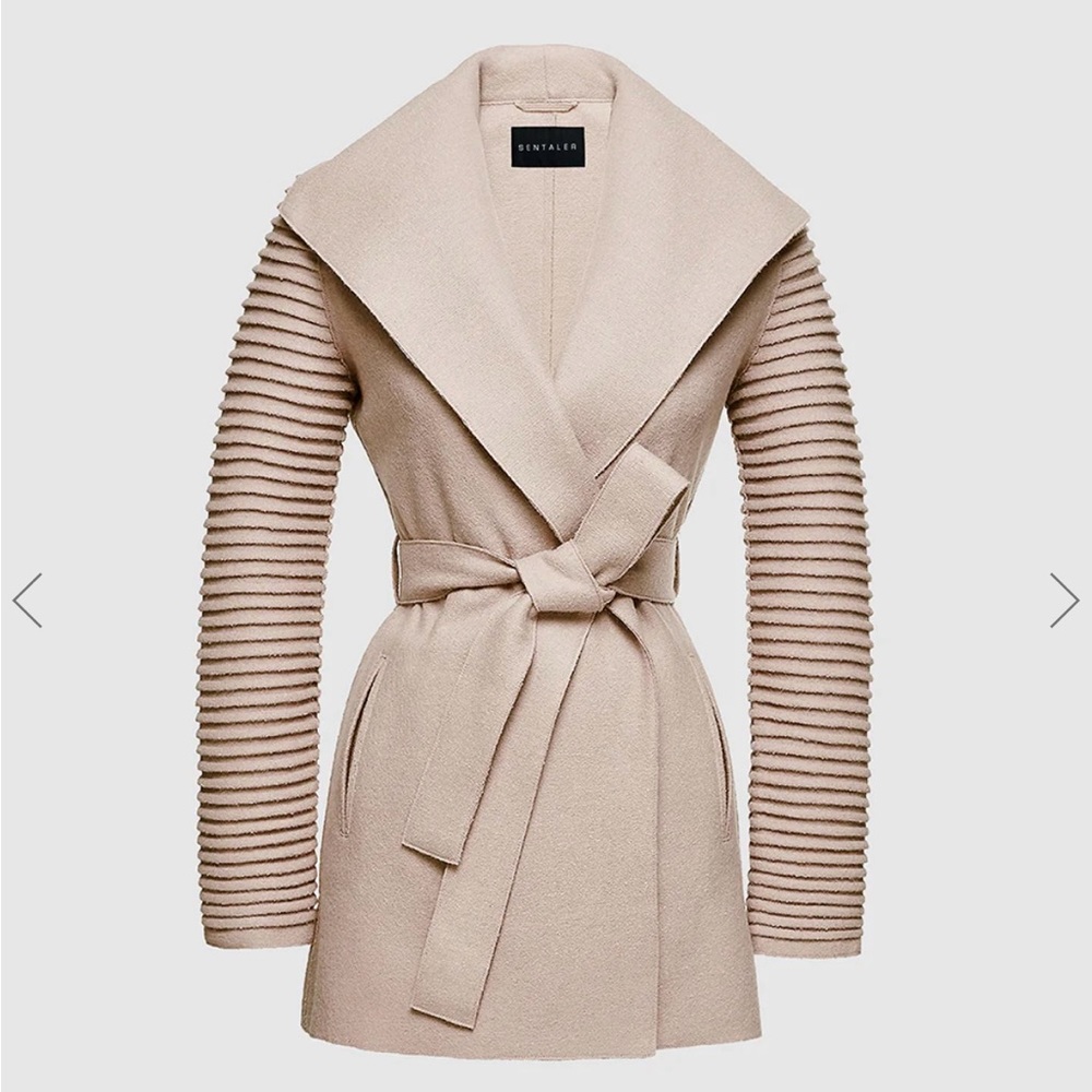 Sentaler beige coat from Saks, size M (but fits like a small)